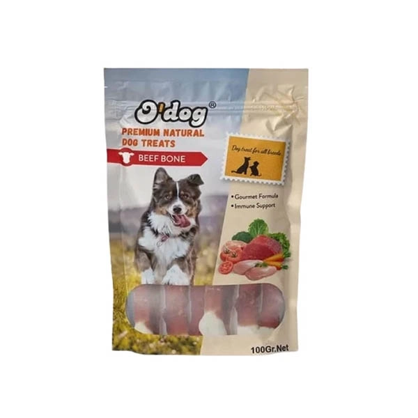 O Dog Dana Etli Sargılı Kemik Köpek Ödülü 100 Gr - 1