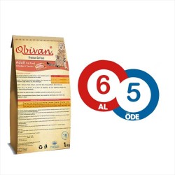 Obivan Tavuklu Kedi Maması 1 KG ( 6 AL 5 ÖDE )