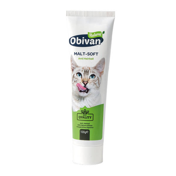 Obivan Premium Anti-Hairball Tüy Yumağı Önleyici Malt Kedi Macunu 100 gr - 2