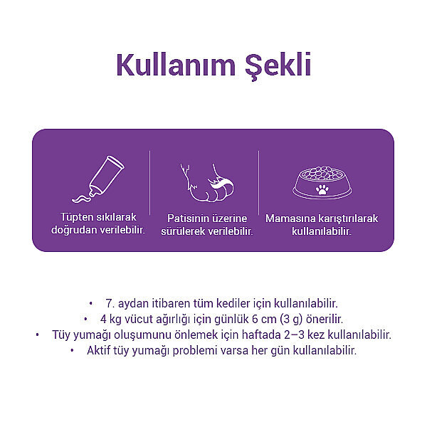 Obivan Premium Anti-Hairball Tüy Yumağı Önleyici Malt Kedi Macunu 100 gr - 3