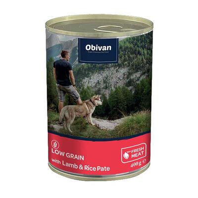 Obivan Düşük Tahıllı Kuzu Etli Pirinçli Ezme Köpek Yaş Maması 400 Gr x 12 Adet - 3