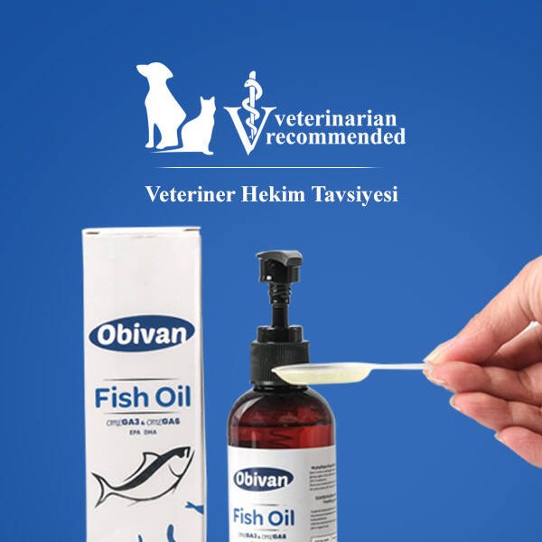 Obivan Kedi ve Köpekler için Balık Yağı 200 ml - 3