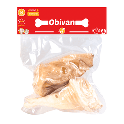 Obivan Kurutulmuş Beyaz Dana Kulak Köpek Ödülü 100 GR