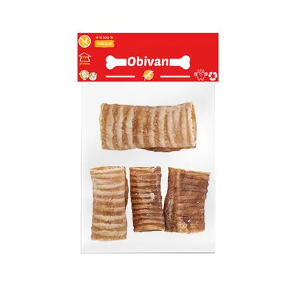 Obivan Kurutulmuş Dana Gırtlak Köpek Ödülü 500 GR - 1