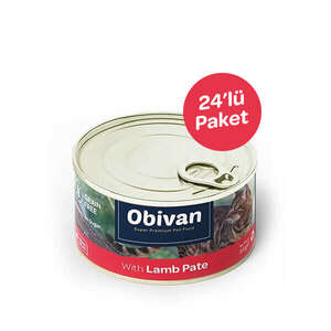Obivan Tahılsız Kuzu Etli Ezme Kedi Yaş Maması 80 GR x 24 Adet - 1
