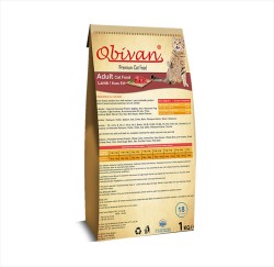 Obivan Kuzu Etli Kedi Maması 1 KG