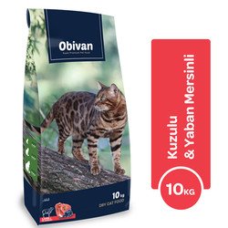 Obivan Kuzu Etli ve Yaban Mersinli Yetişkin Kedi Maması 10kg