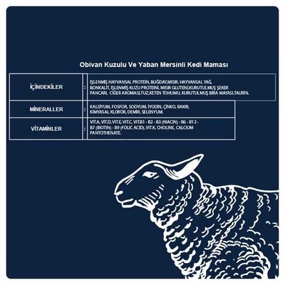 Obivan Kuzu Etli ve Yaban Mersinli Yetişkin Kedi Maması 10kg - 3