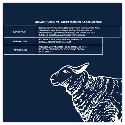 Obivan Kuzu Etli ve Yaban Mersinli Yetişkin Köpek Maması 15 Kg - 2