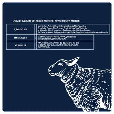 Obivan Puppy Kuzu Etli ve Yaban Mersinli Yavru Köpek Maması 15 Kg - 3