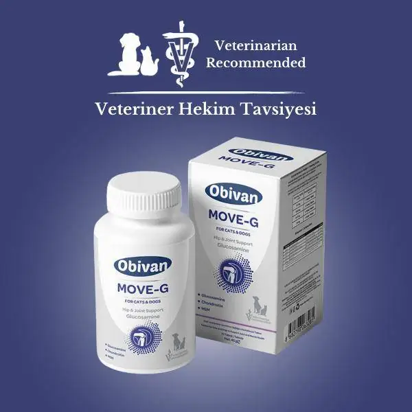 Obivan Move+G Glucosamine Kedi Ve Köpekler Için Eklem Ve Kas Desteği 75 Tablet - 3