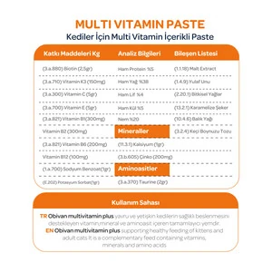 Obivan Multivitamin Kedi Maltı 100 GR - 3