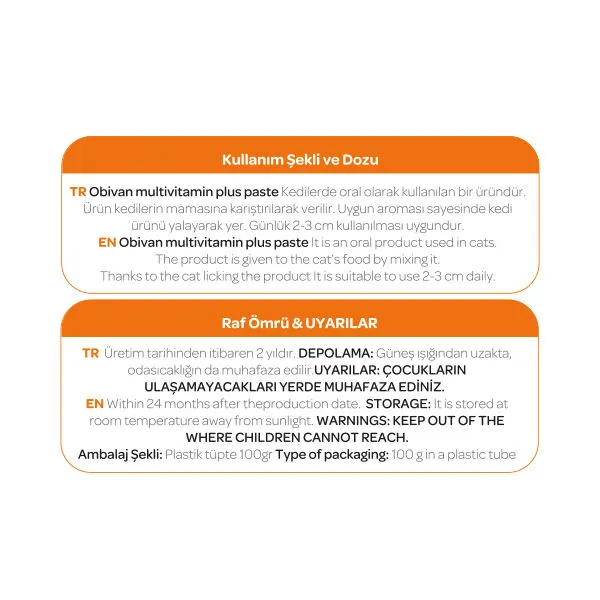 Obivan Multivitamin Kedi Maltı 100 GR - 4