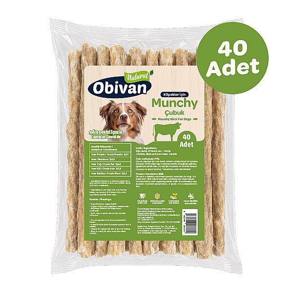 Obivan Munchy Çubuk 12 cm 40 Adet