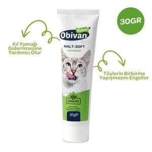Obivan Natural Anti-Hairball Kedi Maltı 30 gr