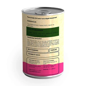 Obivan Tahılsız Parça Balık Etli Soslu Yavru Köpek Konservesi 415 GR - 2