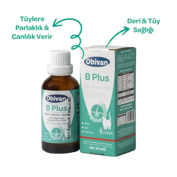 Obivan Tüy Sağlığını Destekleyici Kediler İçin Multivitamin Damla 50 ML - 1