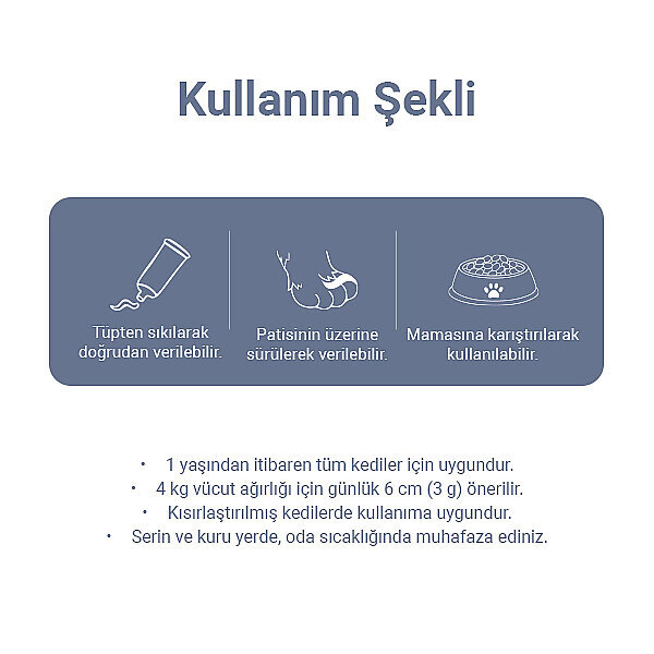 Obivan Premium Kısırlaştırılmış Kediler İçin Tüy Yumağı Önleyici Malt Kedi Macunu 100 gr - 3