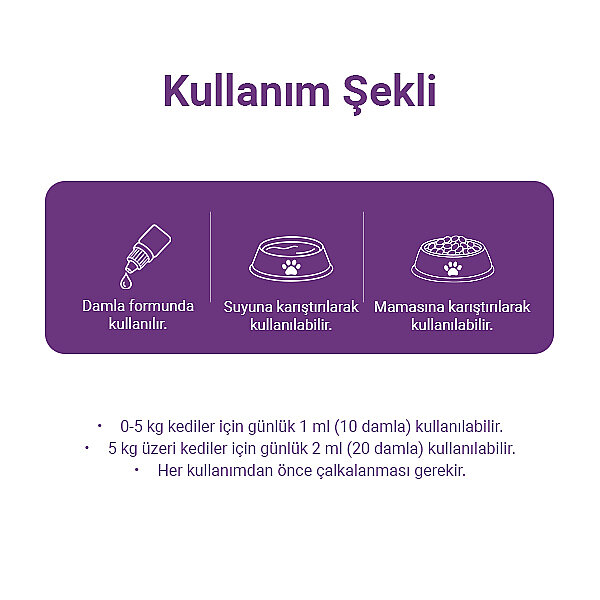 Obivan Premium Plus+B Kediler İçin Tüy Dökümünü Azaltan Besleyen Tüy Döküm Önleyici Multivitamin Damla 50ml - 3