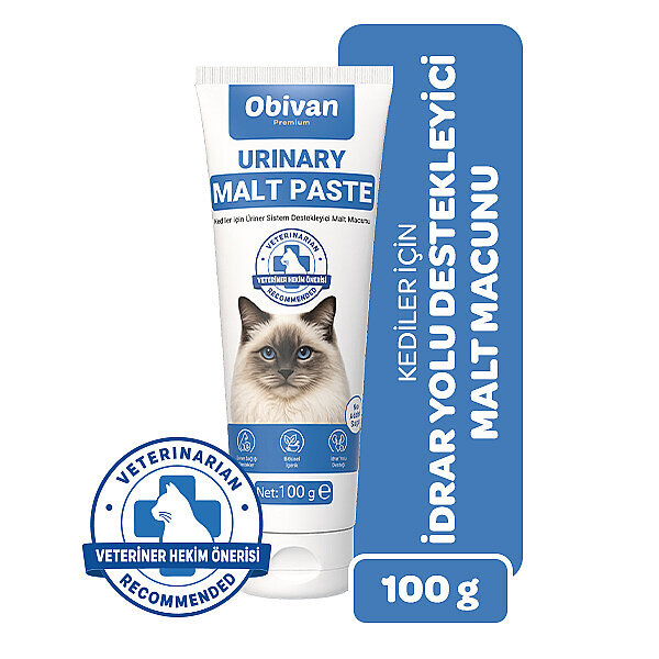 Obivan Premium Urinary Sistem Destekleyici Malt Kedi Macunu 100 gr