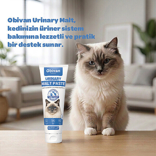 Obivan Premium Urinary Sistem Destekleyici Malt Kedi Macunu 100 gr - 5