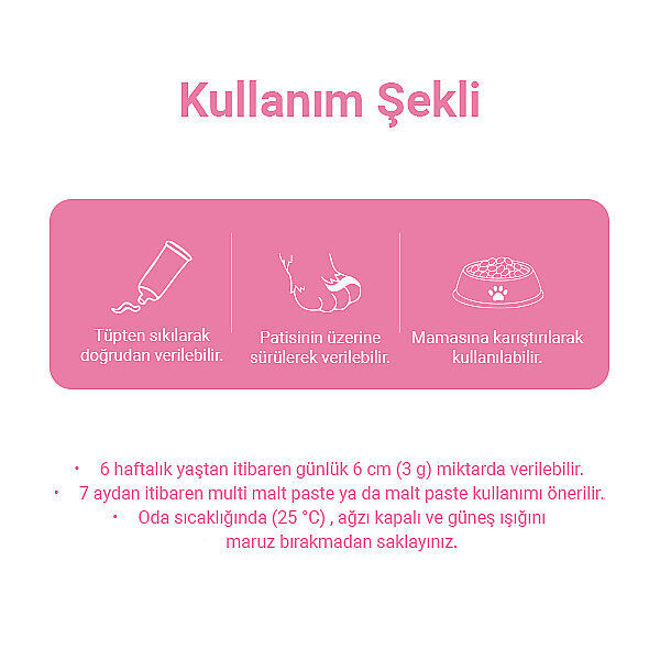 Obivan Premium Multivitamin Yavru ve Hamile Kedi Malt Macunu 100 gr - 3