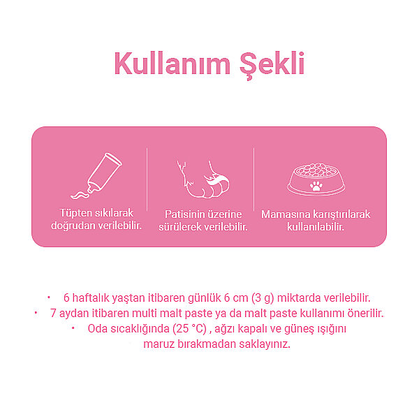 Obivan Premium Multivitamin Yavru ve Hamile Kedi Malt Macunu 100 gr - 3