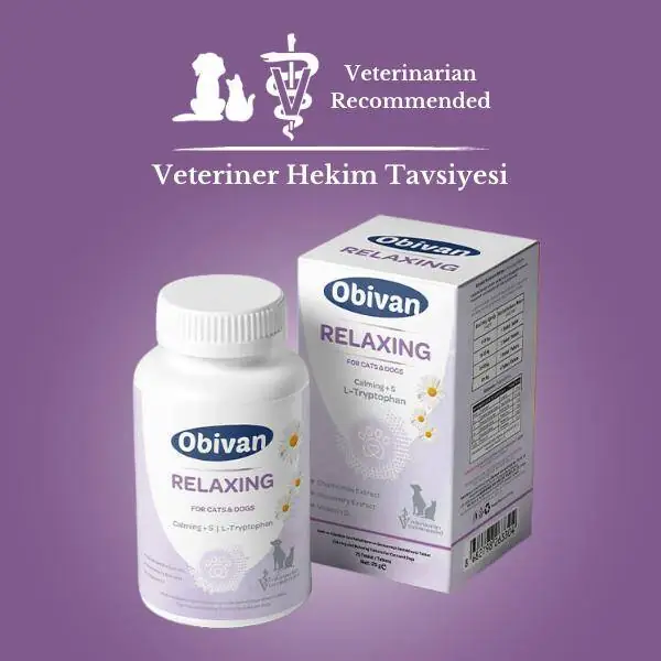 Obivan Relaxing Kedi ve Köpekler İçin AntiStres 75 Tablet - 3
