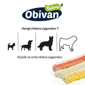 Obivan Renkli Munchy Çubuk 12 cm 9 gr 40 Adet - 3