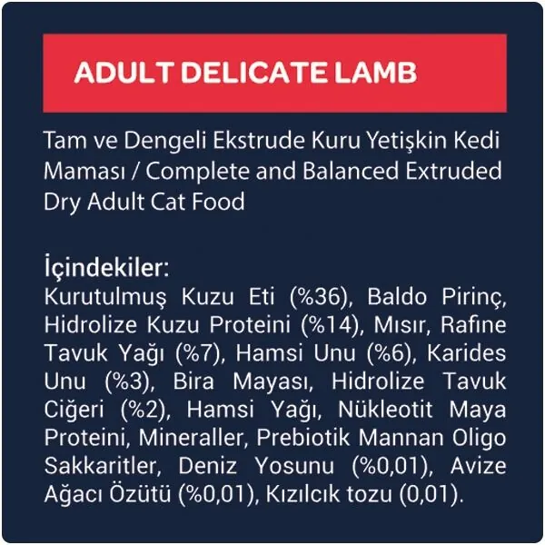 Obivan Selection Delicate Düşük Tahıllı Kuzu Etli Yetişkin Kedi Maması 1 kg x 6 Adet - 4