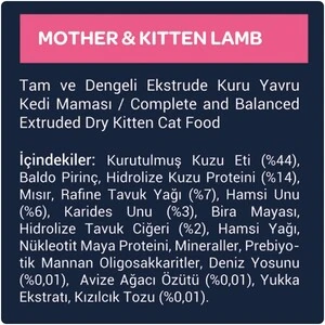 Obivan Selection Kitten Düşük Tahıllı Kuzu Etli Yavru Kedi Maması 1 kg - 5