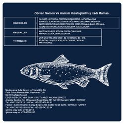 Obivan Sterilised Somonlu ve Hamsili Kısırlaştırılmış Kedi Maması 10kg - 7