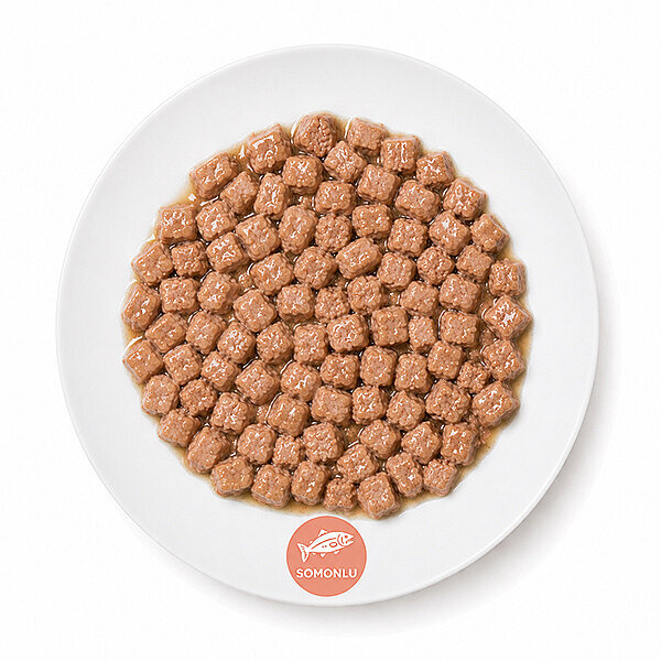 Obivan Somon Balıklı Sos İçinde Gravy Yetişkin Kedi Yaş Maması 400 GR x 12 Adet - 3