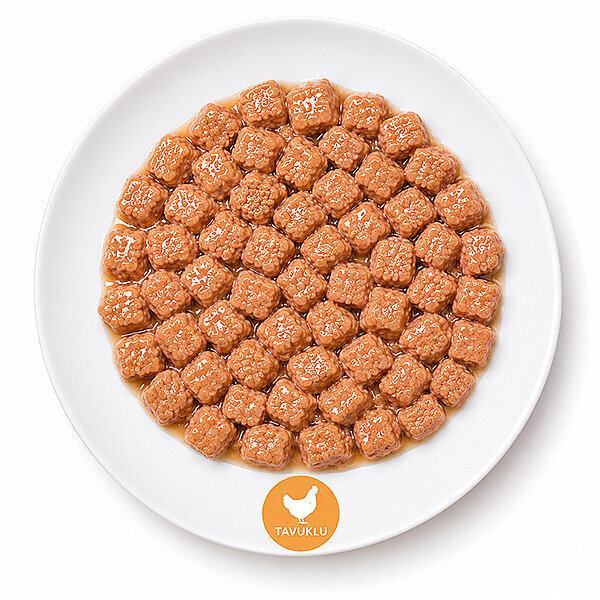 Obivan Tavuk Etli Sos İçinde Gravy Yetişkin Kedi Yaş Maması 400 GR - 3