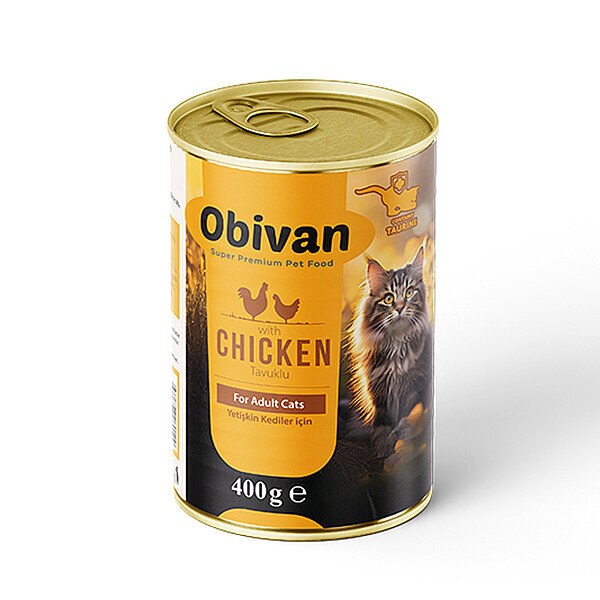 Obivan Tavuk Etli Sos İçinde Gravy Yetişkin Kedi Yaş Maması 400 GR