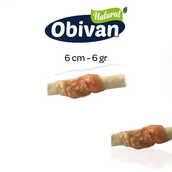 Obivan Tavuk Sargılı Munchy Çubuk 6 cm 50li - 2