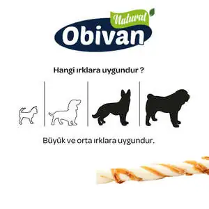 Obivan Tavuklu Burgu Kemik L 3 Adet - 3