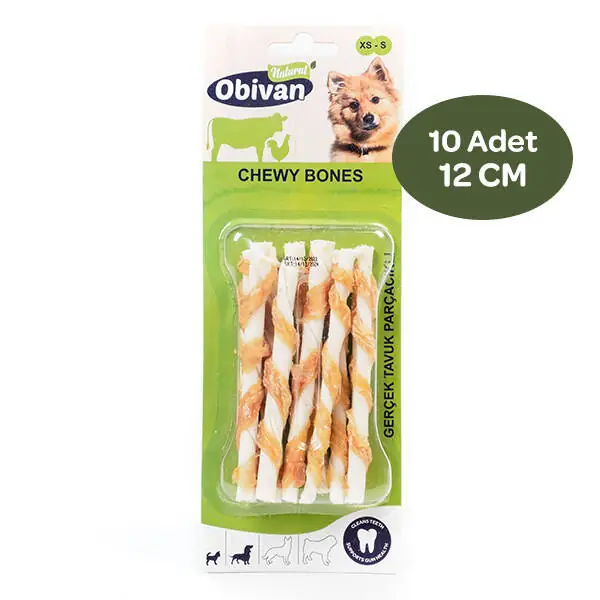 Obivan Tavuklu Burgu Kemik S 10 Adet - 1