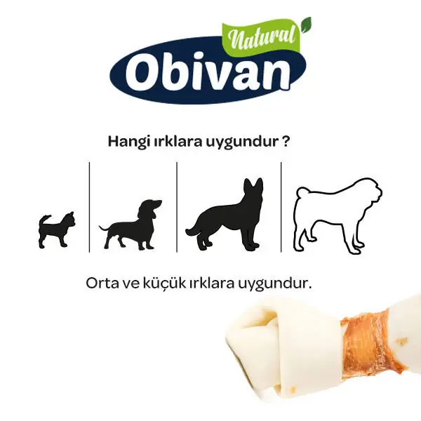 Obivan Tavuklu Düğüm Köpek Ağız Bakım Kemiği XXS 3 Adet - 3