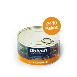 Obivan Tahılsız Tavuklu Ezme Kedi Konservesi 80 GR x 24 Adet - 2