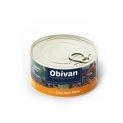 Obivan Tahılsız Tavuklu Ezme Kedi Yaş Maması 80 GR - 1