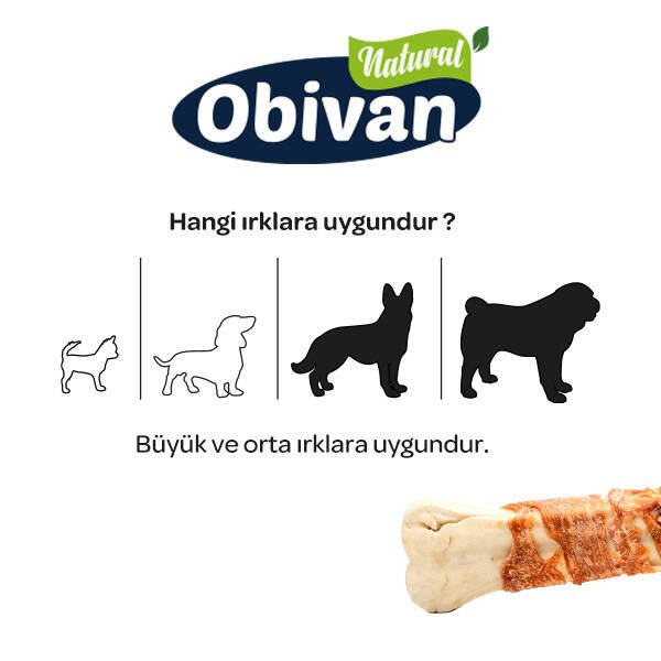 Obivan Tavuklu Köpek Ağız Bakım Kemiği M - 3