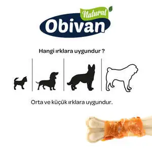 Obivan Tavuklu Köpek Ağız Bakım Kemiği S 2 Adet - 3