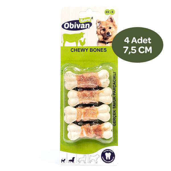 Obivan Tavuklu Köpek Ağız Bakım Kemiği xs 4 adet - 1