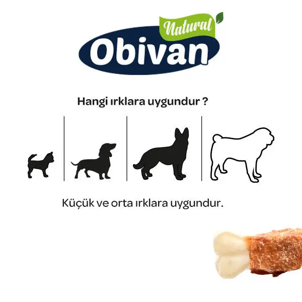 Obivan Tavuklu Köpek Ağız Bakım Kemiği xs 4 adet - 3