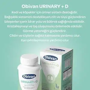 Obivan Urinary+d Kedi Ve Köpekler Için Üriner Sistem Desteği 75 Tablet - 2