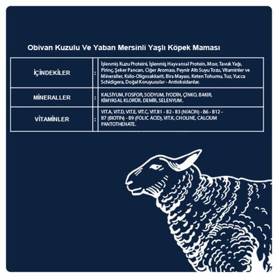 Obivan Senior Kuzu Etli Yaşlı Köpek Maması 15 Kg - 3