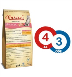 Obivan Yavru (Kitten) Kedi Maması 1 KG ( 4 AL 3 ÖDE )