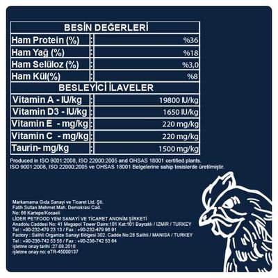 Obivan Kitten Tavuklu ve Kızılcıklı Yavru Kedi Maması 10kg - 3