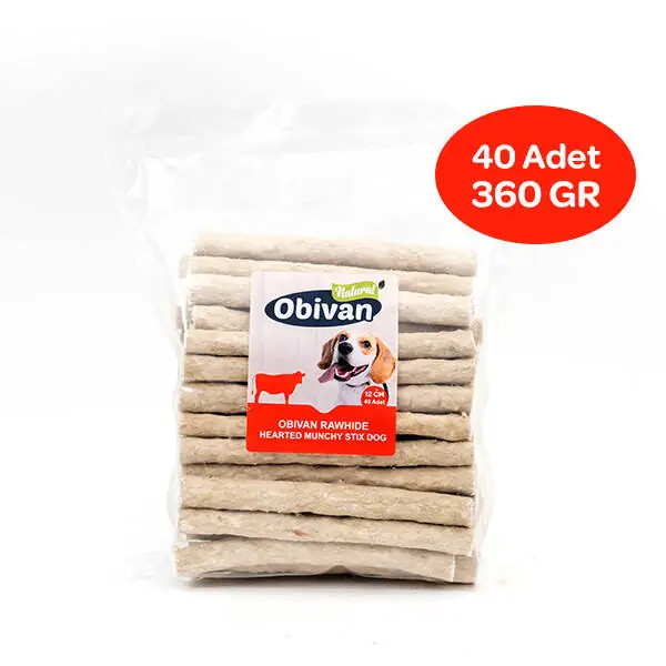 Obivan Yürekli Munchy Çubuk 12 cm 40 Adet - 1